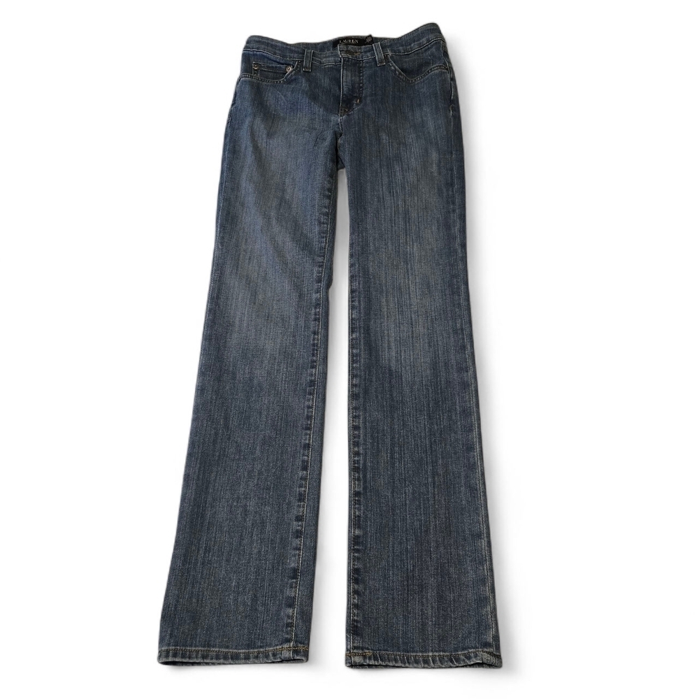 Lauren Ralph Lauren Women's Jeans Size 2 Stretch Denim Straight Leg Mid Rise